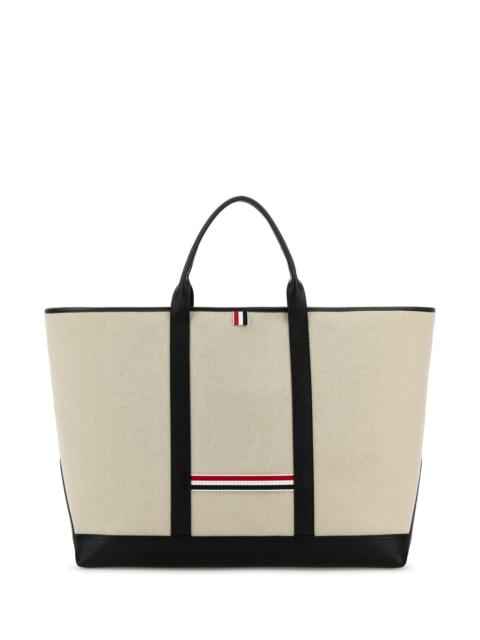 Thom Browne Sand canvas travel bag
