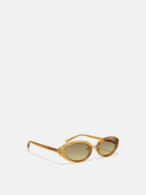 LINDA FARROW MUSTARD AND YELLOW SUNGLASSES