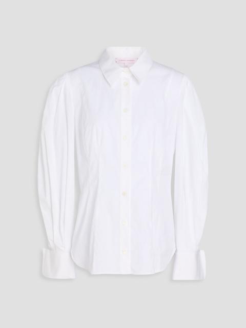 CAROLINA HERRERA Cotton-blend poplin shirt