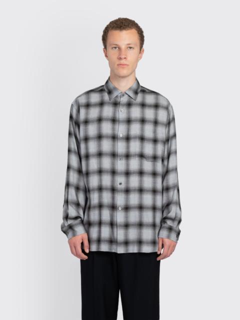 ssstein Rayon/Lyocell Check Oversize Down Pat Shirt