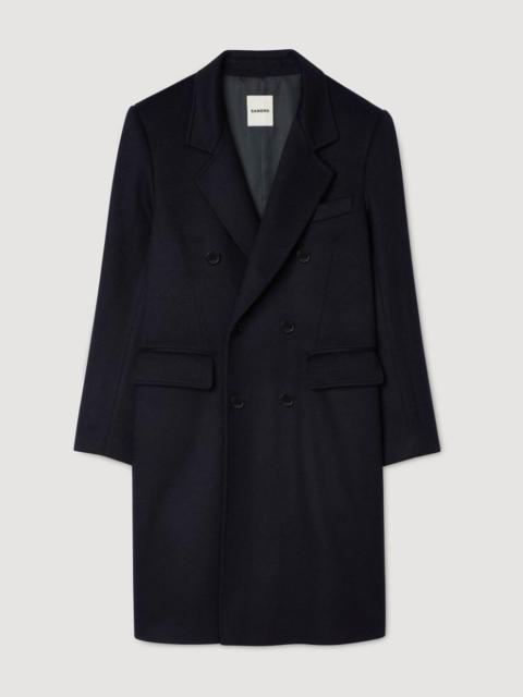 Sandro DOUBLE-BREASTED WOOL COAT