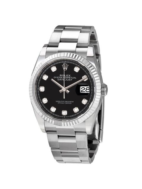 Rolex Datejust 36 Black Diamond Dial Automatic Ladies Oyster Watch 126234BKDJ