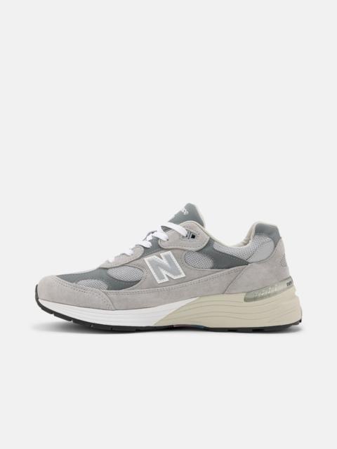 New Balance Made in USA 992 Sneaker in Grey/Grey/Silver Metallic