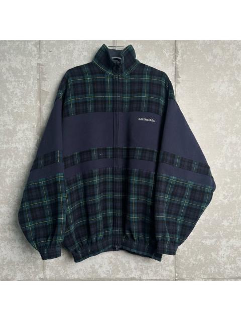BALENCIAGA Balenciaga Plaid Wool Jacket
