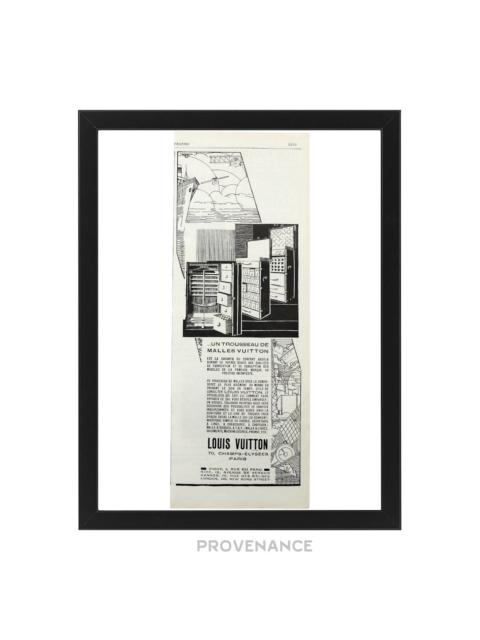 Louis Vuitton Antique Vintage Newsprint Ad - Trunks