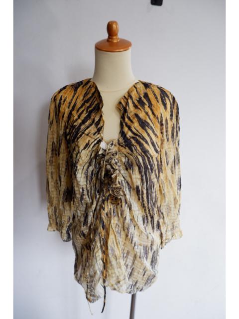 Roberto Cavalli Roberto Cavalli - 2000s Silk Printed Blouse Shirt