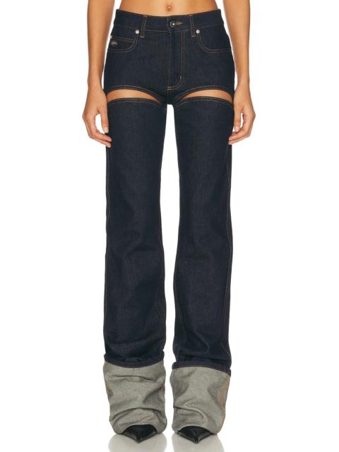 Jean Paul Gaultier Cut Out Wide Leg