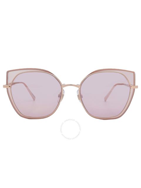Chopard Pink Mirror Cat Eye Ladies Sunglasses SCHF74M 8FCX 59
