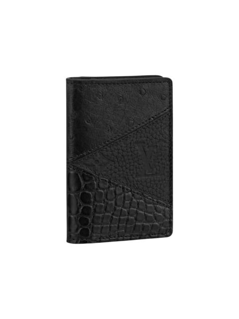 Louis Vuitton Louis Vuitton Pocket Organiser Exotic 3 Leather Embossed Black
