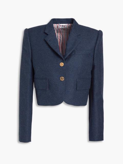 Thom Browne Cropped wool-flannel blazer