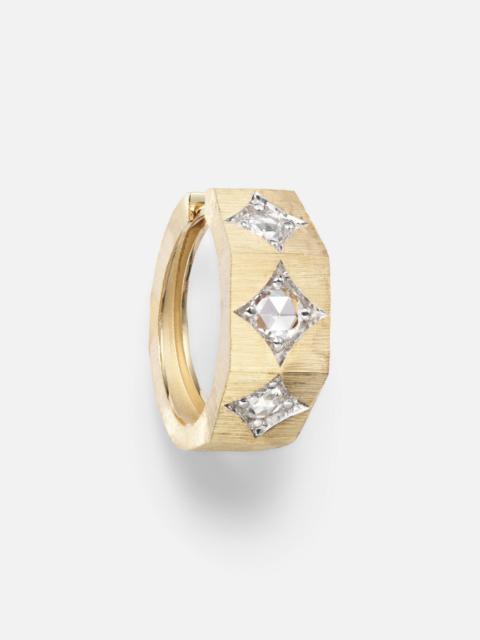 MARIE LICHTENBERG Ecrou 18kt gold single hoop earring