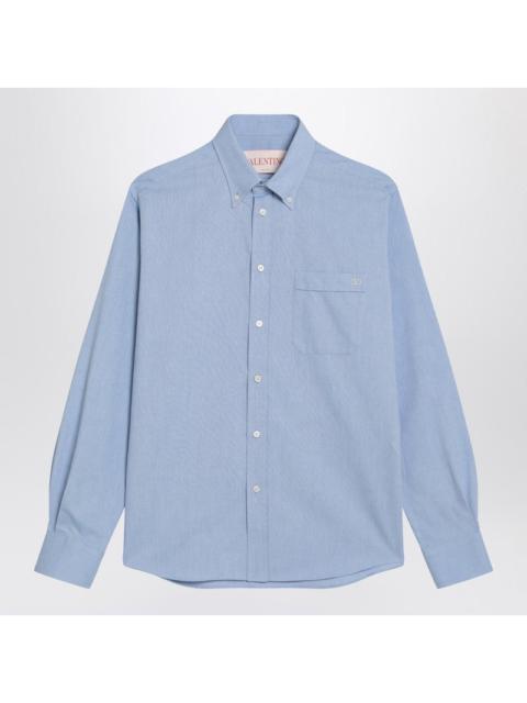 Valentino Light blue button-down shirt in cotton