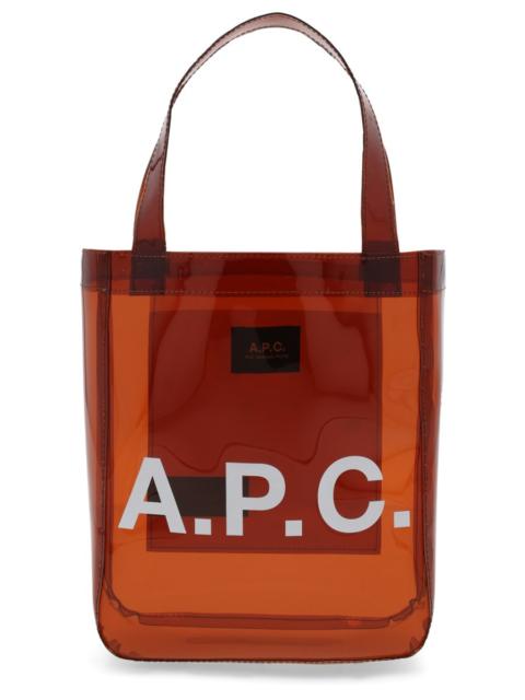 A.P.C. SMALL LOU TOTE BAG WITH LOGO