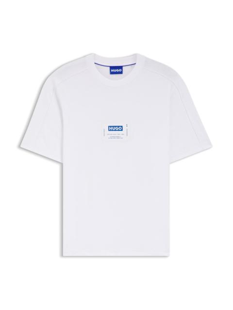 HUGO COTTON-JERSEY T-SHIRT WITH WORKWEAR-INSPIRED LOGO LABEL