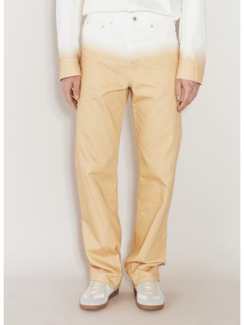 Lanvin Men Gradient-Effect Twisted Jeans