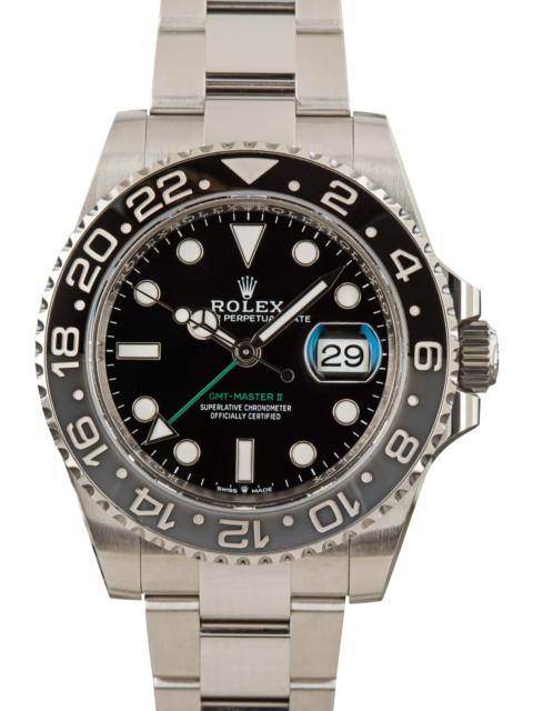 ROLEX Pre-Owned Rolex GMT-Master II Ref 126710GRNR Stainless Steel Bruce Wayne