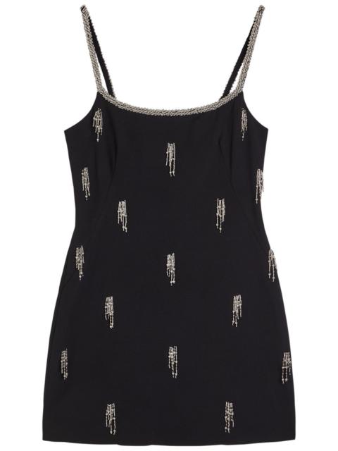 SIMKHAI Simkhai Amy Embellished Crepe Mini Dress
