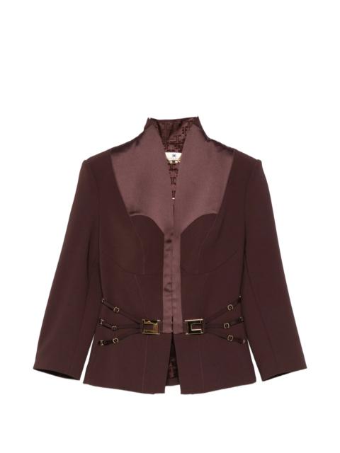 ELISABETTA FRANCHI Elisabetta Franchi Buckle-detail Fitted Jacket