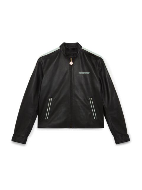 CASABLANCA Leather Racer Jacket
