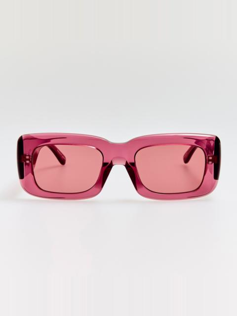 LINDA FARROW Marfa Sunglasses in Pink