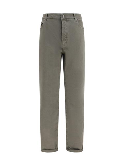 Brunello Cucinelli Brunello Cucinelli Jeans with Turn-up Hem Army Washed