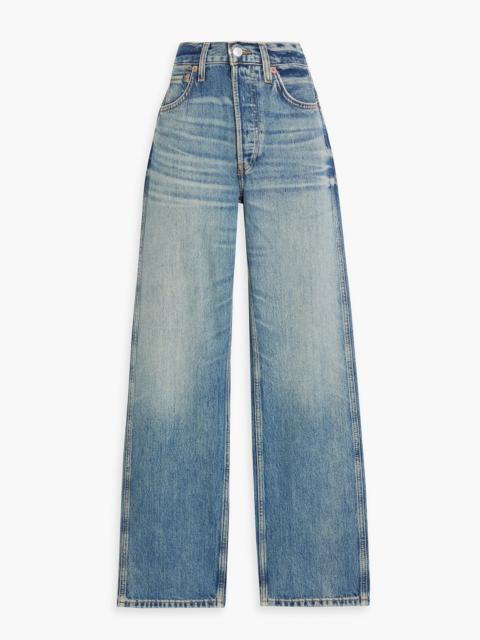 RE/DONE High-rise straight-leg jeans