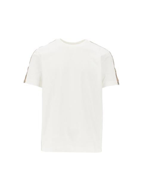 Burberry Burberry Men T-Shirt With Check Trimmings