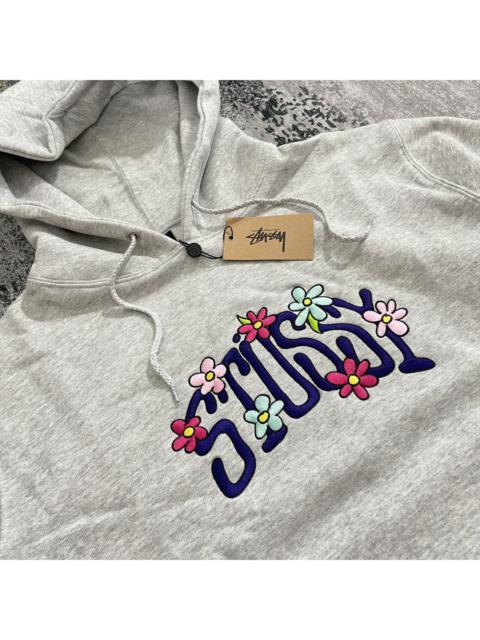 Stüssy STUSSY FLORAL HOODIE ASH HEATHER // LARGE