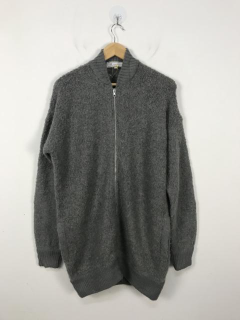 Other Designers Japanese Brand - Rope Picnic Plain Fuzzy ZipUp Knit Long Cardigan #2683