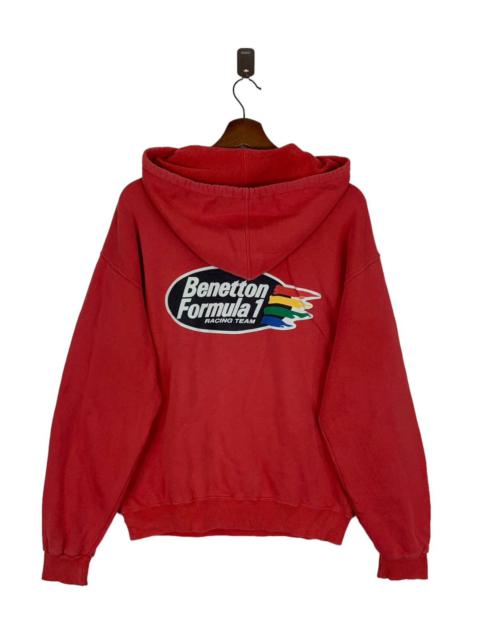 Other Designers VINTAGE BENETTON FORMULA 1 RACING HOODIE SWEATER