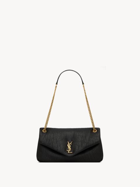 SAINT LAURENT CALYPSO MEDIUM IN GRAINED LAMBSKIN