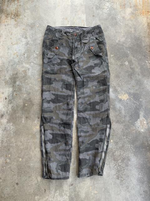 Other Designers Nano Universe - MadeinJapan Nano Universe Camo Bottom Zip Linen Pant