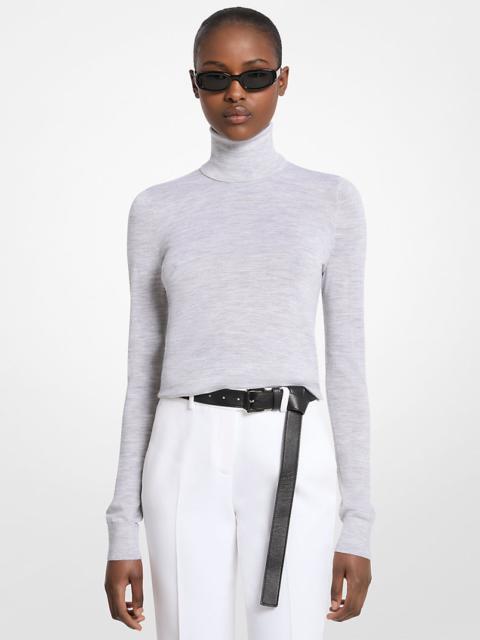 MICHAEL KORS COLLECTION Marisa Wool Turtleneck Sweater