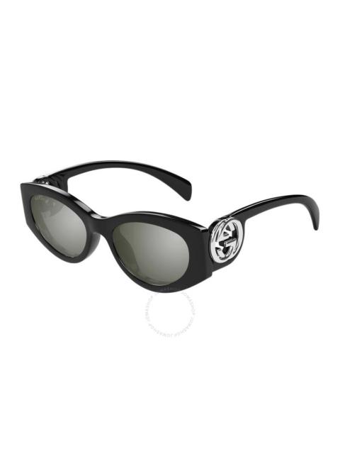 GUCCI Gucci Grey Mirror Cat Eye Ladies Sunglasses GG1691S 001 54