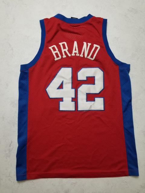 Nike VTG Elton Brand Los Angeles Clippers #42 Red and Blue Jersey