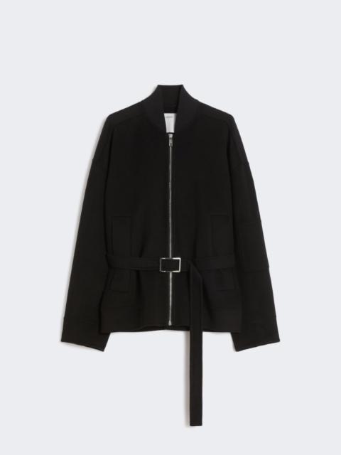 Sportmax Oversized wool bomber jacket - black