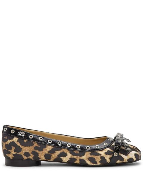 GANNI Ganni Women Leopard Print Ballets