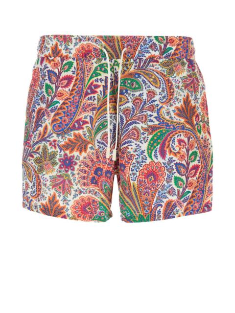 Etro Etro Men Printed Polyester Swimming Shorts