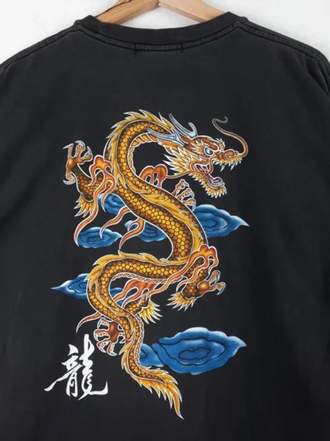 Other Designers Vintage - Vintage Sukajan Style Dragon Double Side Graphic L/S Tee