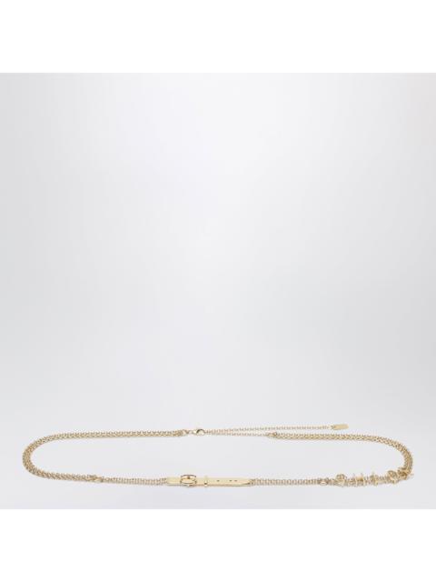 Chloé Chloe Gold-Tone Belt With Logo Lettering Women