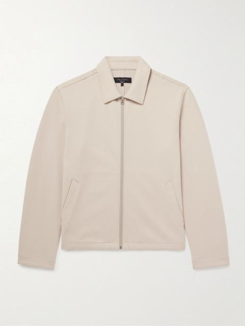 rag & bone Melrose Cotton-Blend Ponte Track Jacket Beige