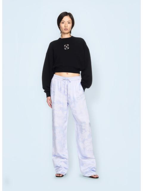 Off-White Off White Women Jewel Mini Arrow Crop Sweatshirt