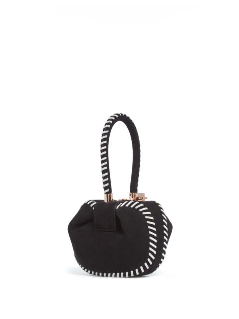 GABRIELA HEARST Whipstitch Demi Bag in Black Suede