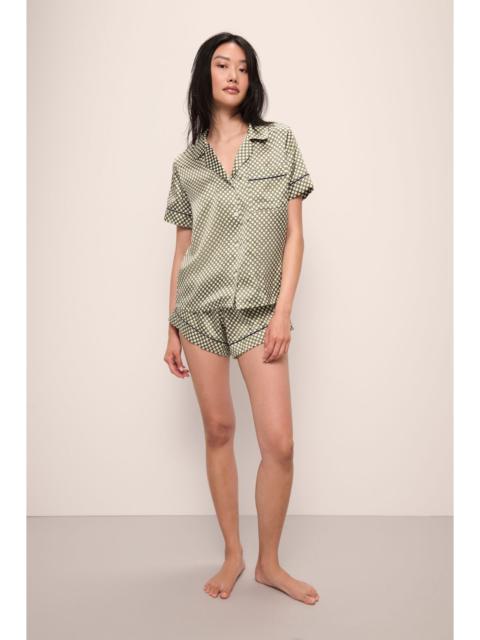 eberjey Inez Washable Silk Printed Short PJ Set