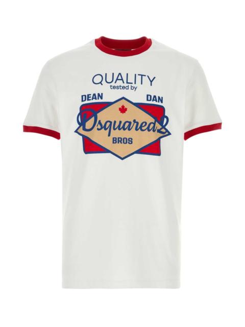 DSQUARED2 Dsquared Men White Cotton T-Shirt