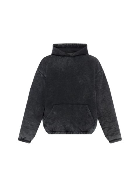 Icon-embossed hoodie