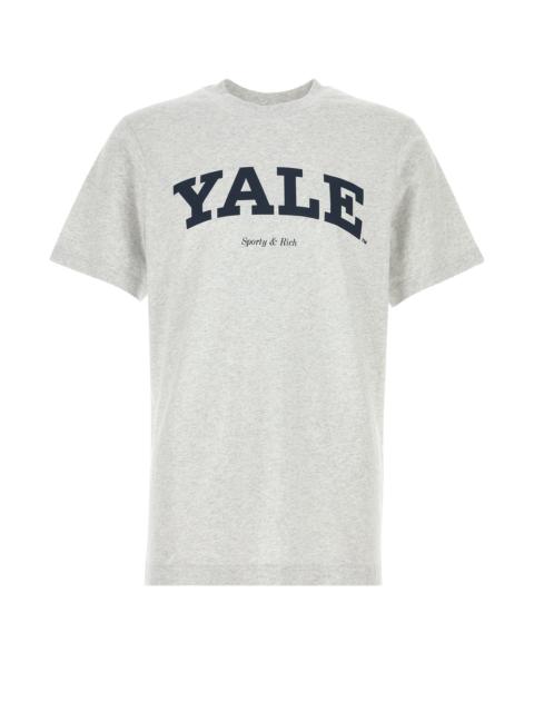 Sporty & Rich Melange grey cotton t-shirt