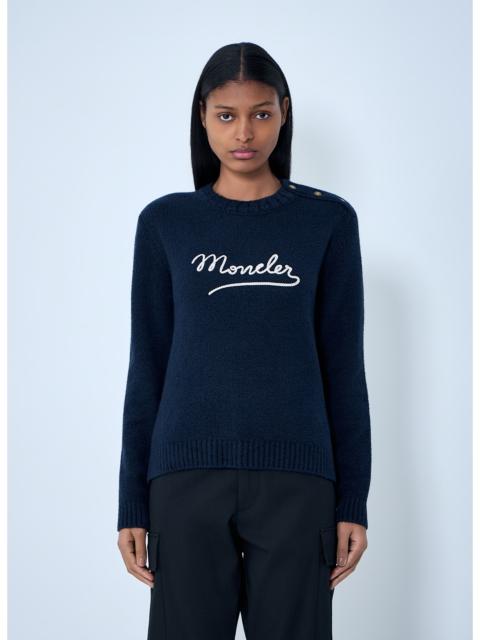 Moncler Moncler Women Embroidered Logo Wool Sweater