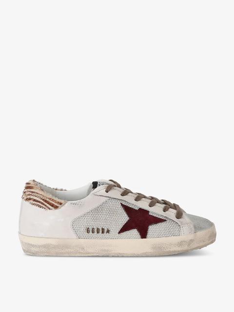 Women's Superstar 82714 low-top leather and mesh trainers