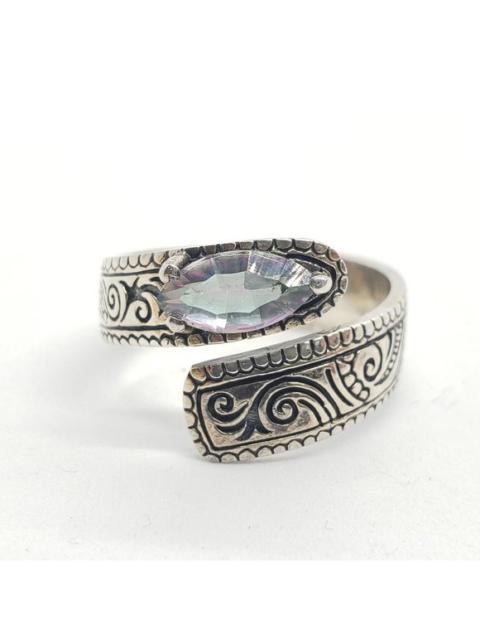 Other Designers Handmade - Vintage Sterling Silver & Blue Topaz, adjustable